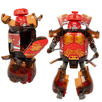 Трансформер 2 в 1 Bondibot бутылка-робот Самурай Bondibon ВВ6541 1